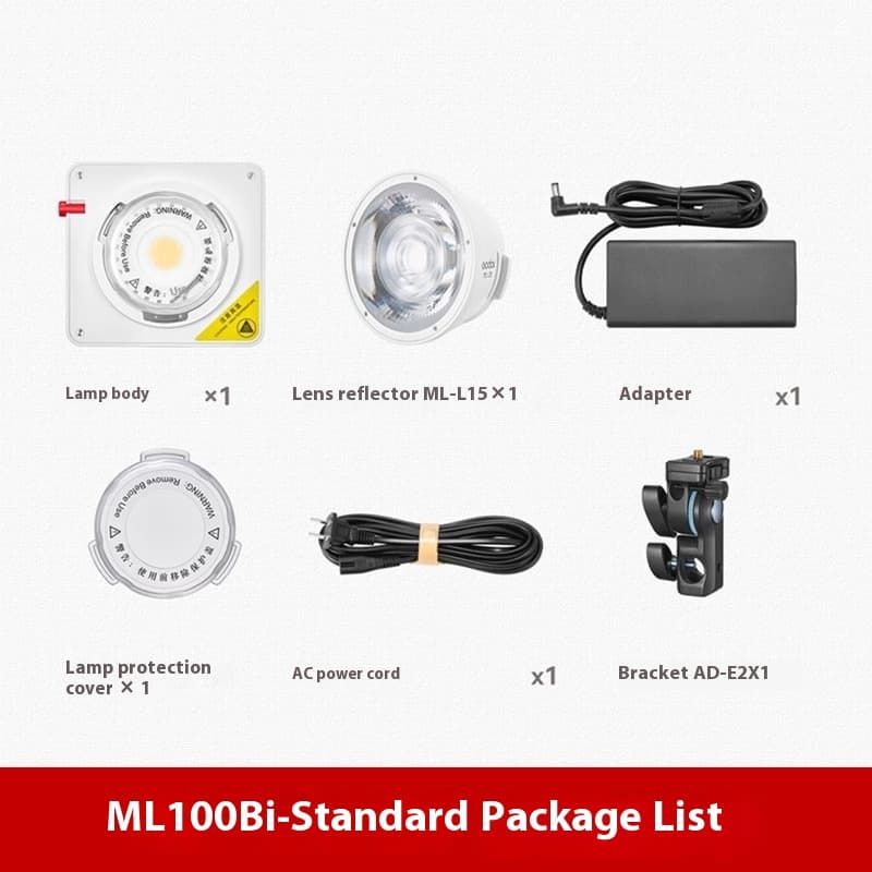 Lámpara de relleno fotográfica ML100Bi de alta potencia