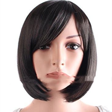 Peluca corta cabello sintético para mujer