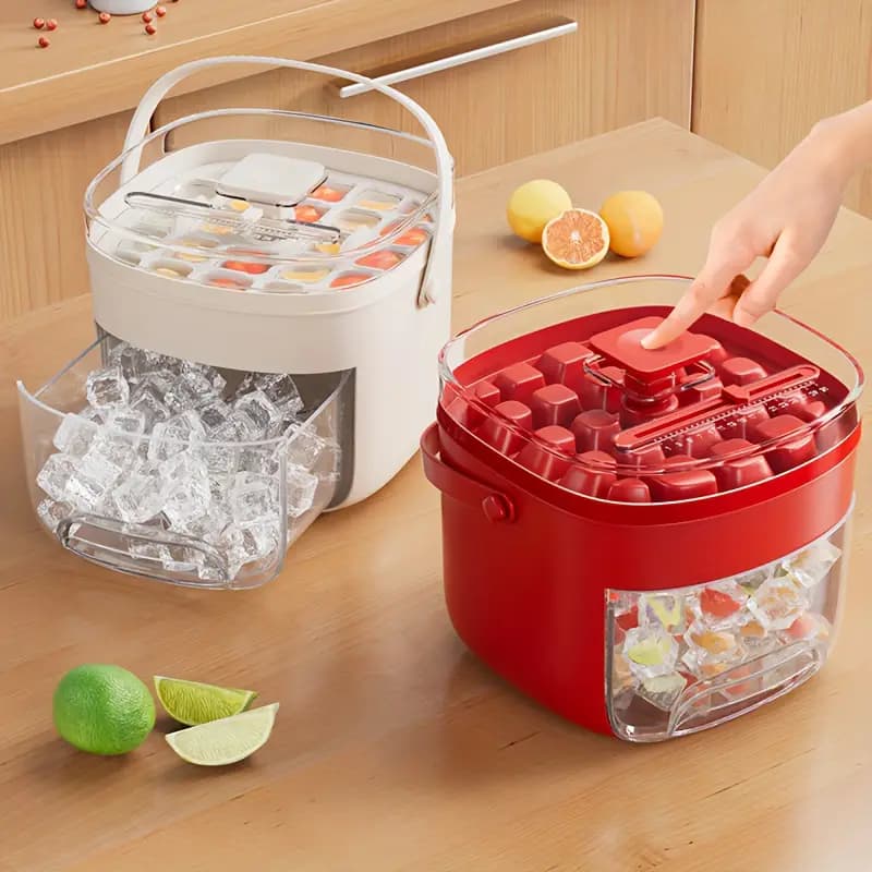 Bandeja de hielo con liberación rápida por presión 48 cubos