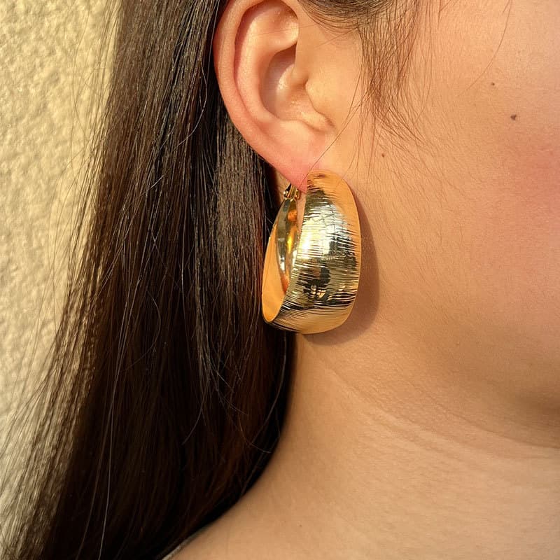 Aretes de moda exagerados y personalizados para mujer