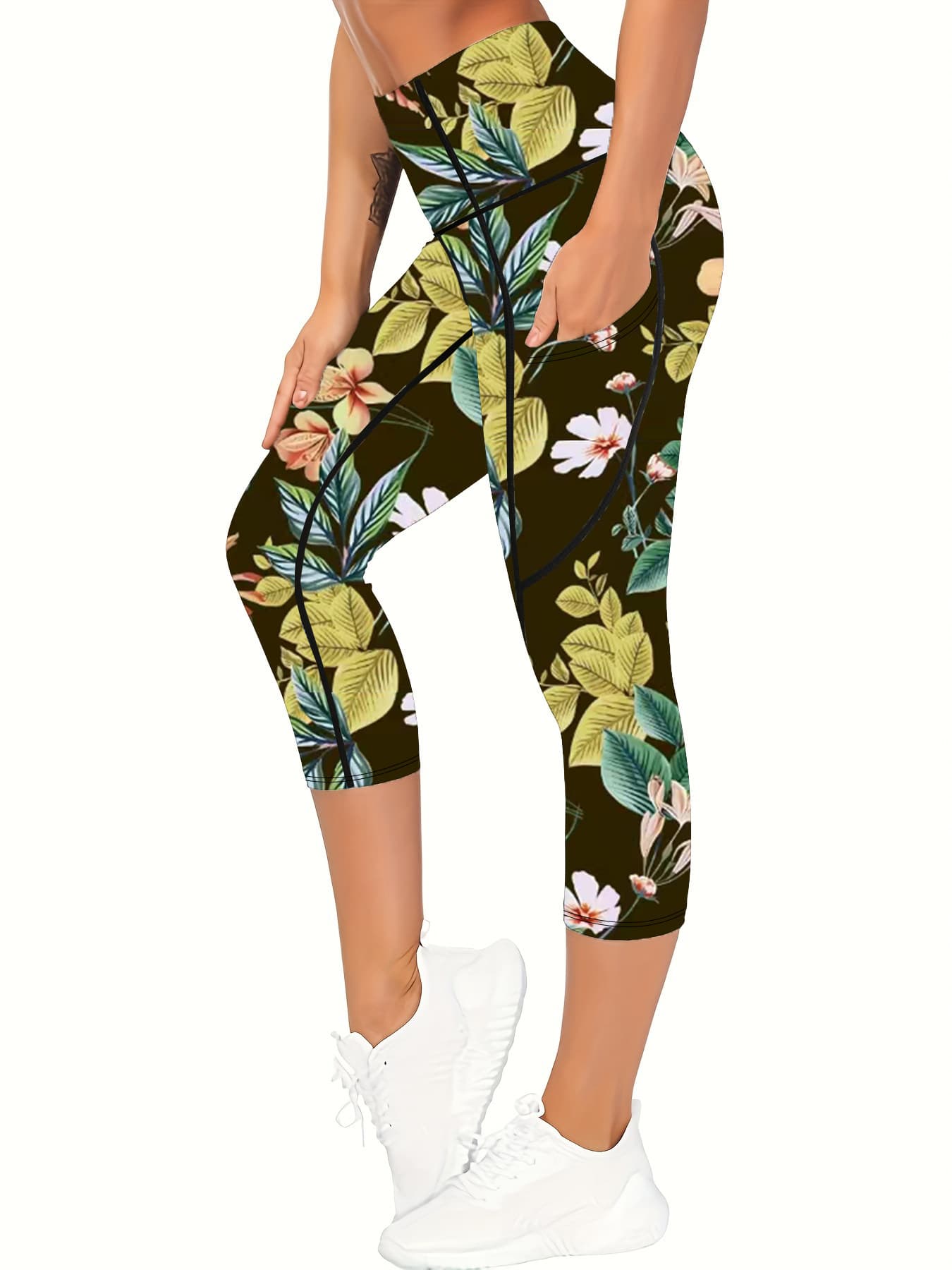 Pantalones yoga moldeador cintura alta control de abdomen