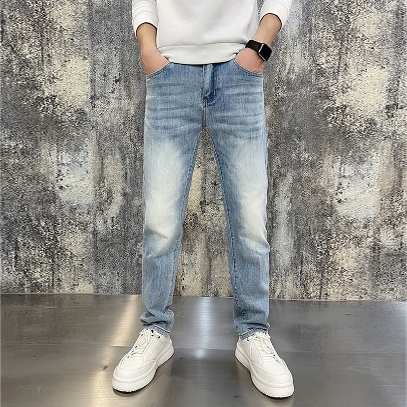 Jeans stretch de cintura media para hombre