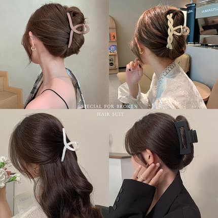 Pinza grande para cabello estilo agarre japonés