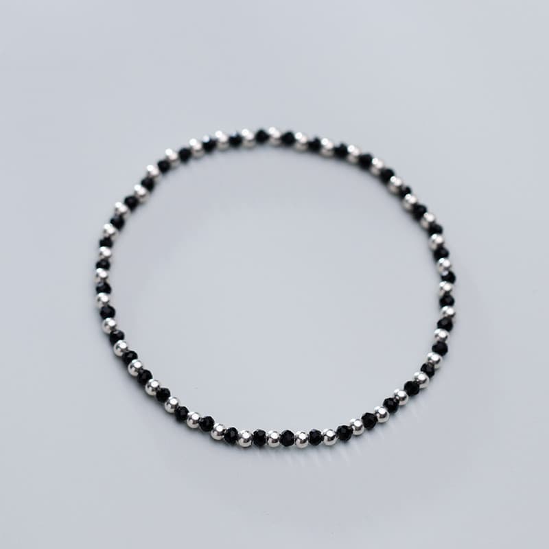 Brazalete de cuentas con cordón elástico para mujeres