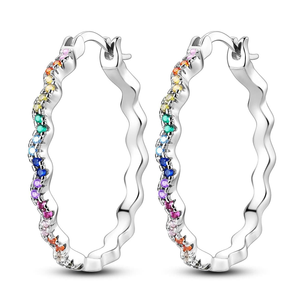 Aretes geométricos con cristales y forma de onda