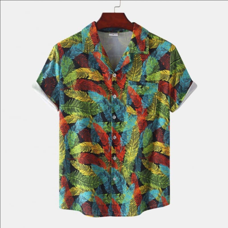 Camisa manga corta para hombre diseño tendencia