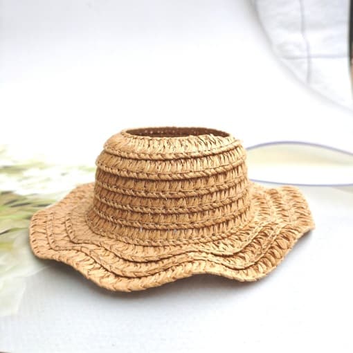 Sombrero de paja protección solar para niños