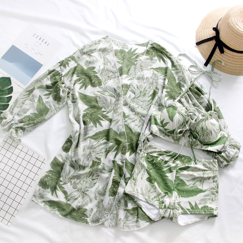 Traje de baño para parejas bikini y pantalón de playa
