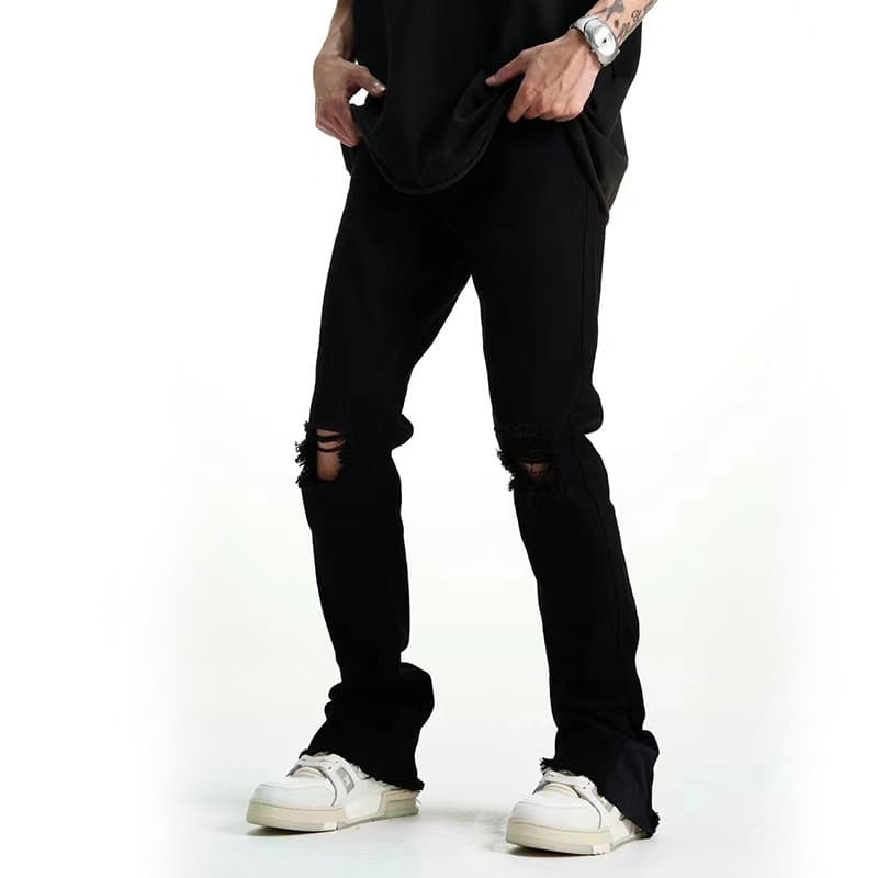 Pantalones slim para hombre en algodón