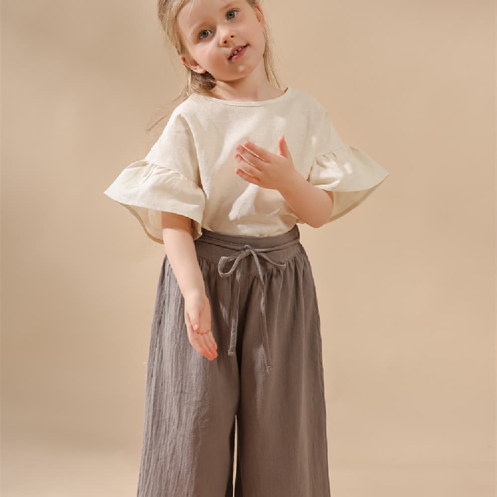 Pantalones retro de cintura alta y piernas anchas