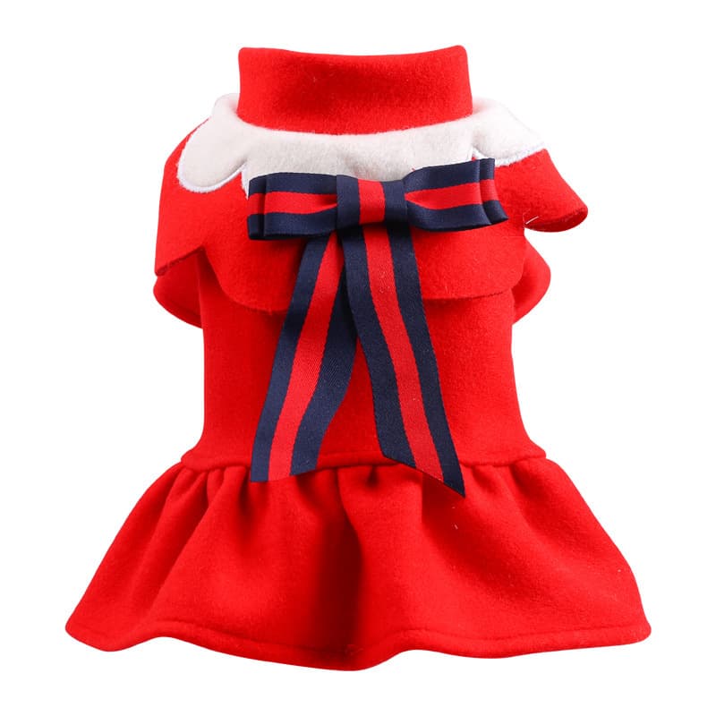 Atuendo British de poliéster para mascotas en otoño e invierno