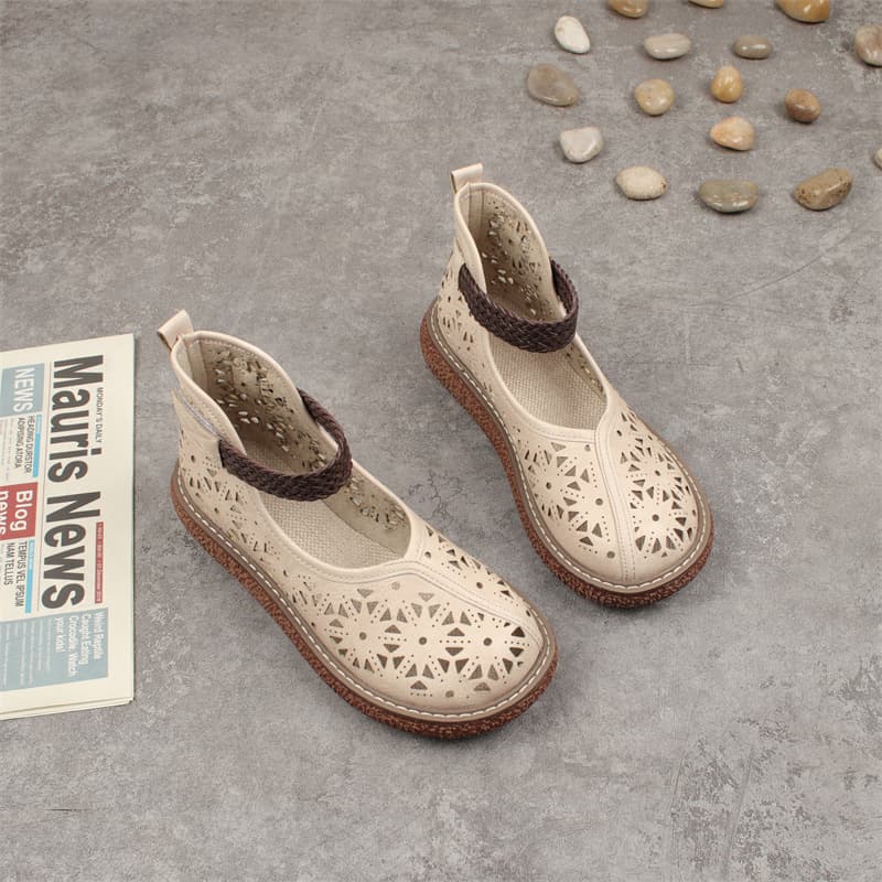 Zapatos plataforma retrógrados artísticos calados
