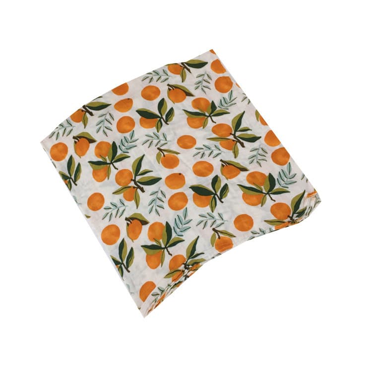 Manta bambú algodón estampada 120x120cm