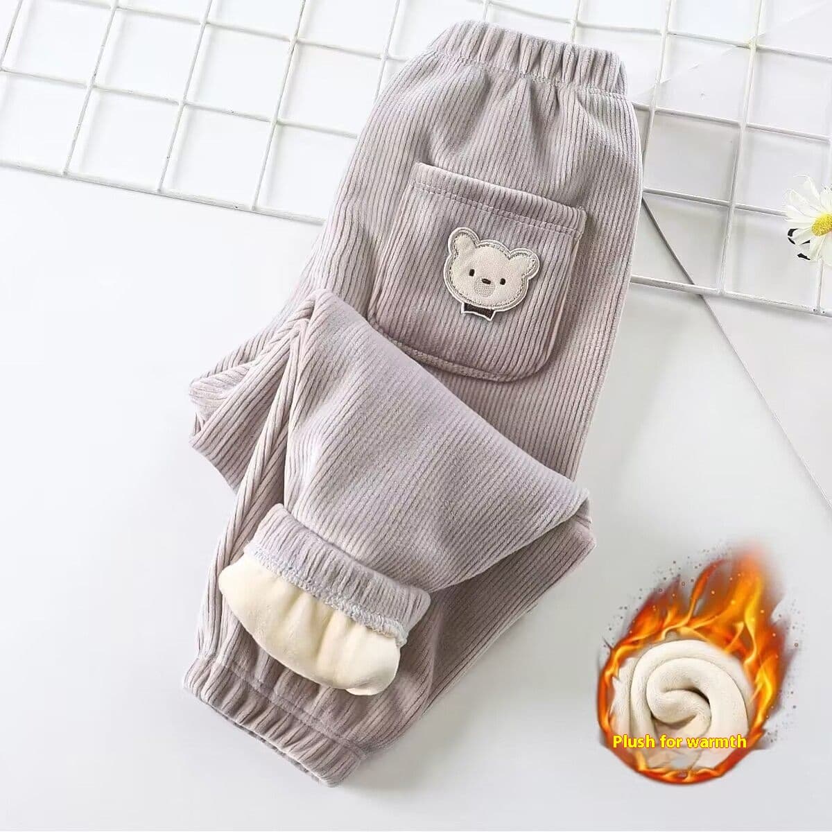 Pantalones casuales de pana con estilo coreano para niños