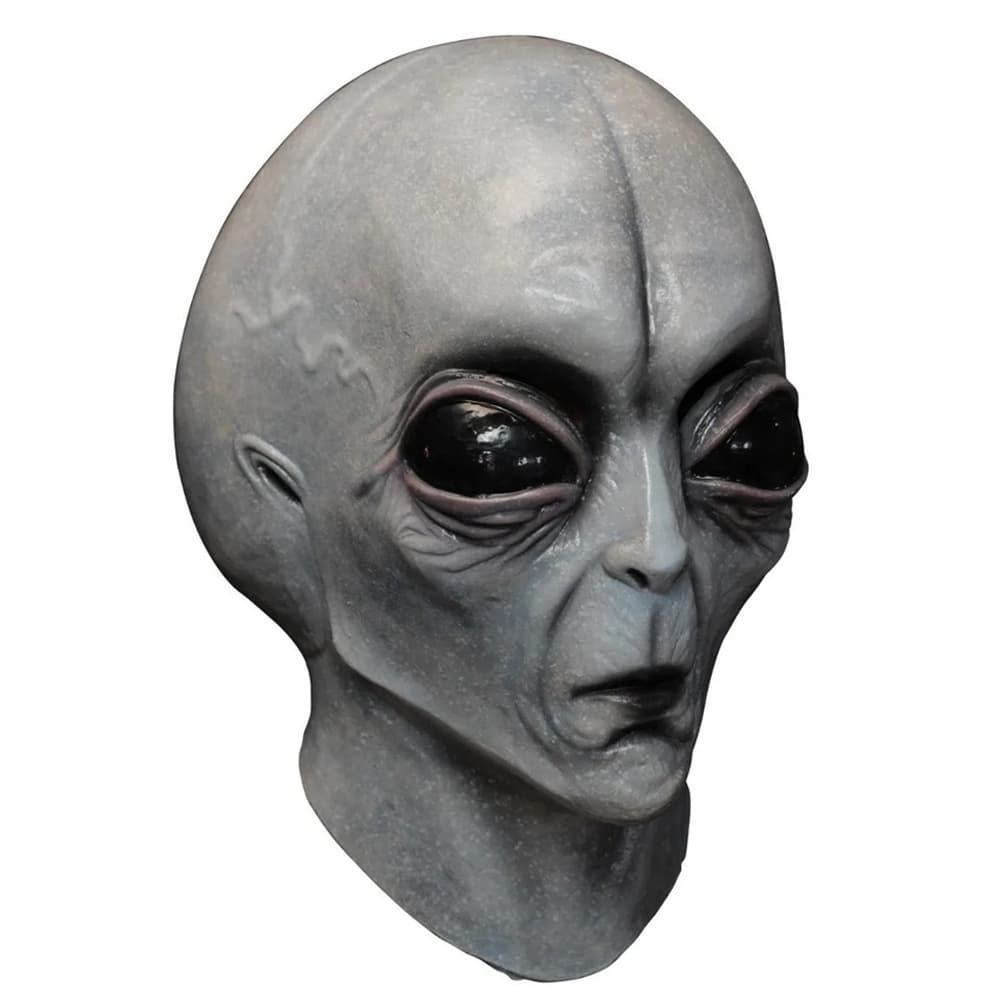 Máscara de látex alienígena gris para Halloween