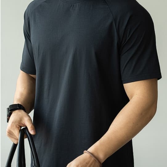 Camiseta de secado rápido para hombre, manga corta casual