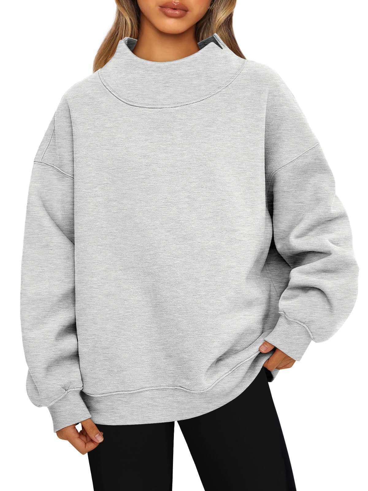 Sudadera para mujer de cuello alto forrada con polar