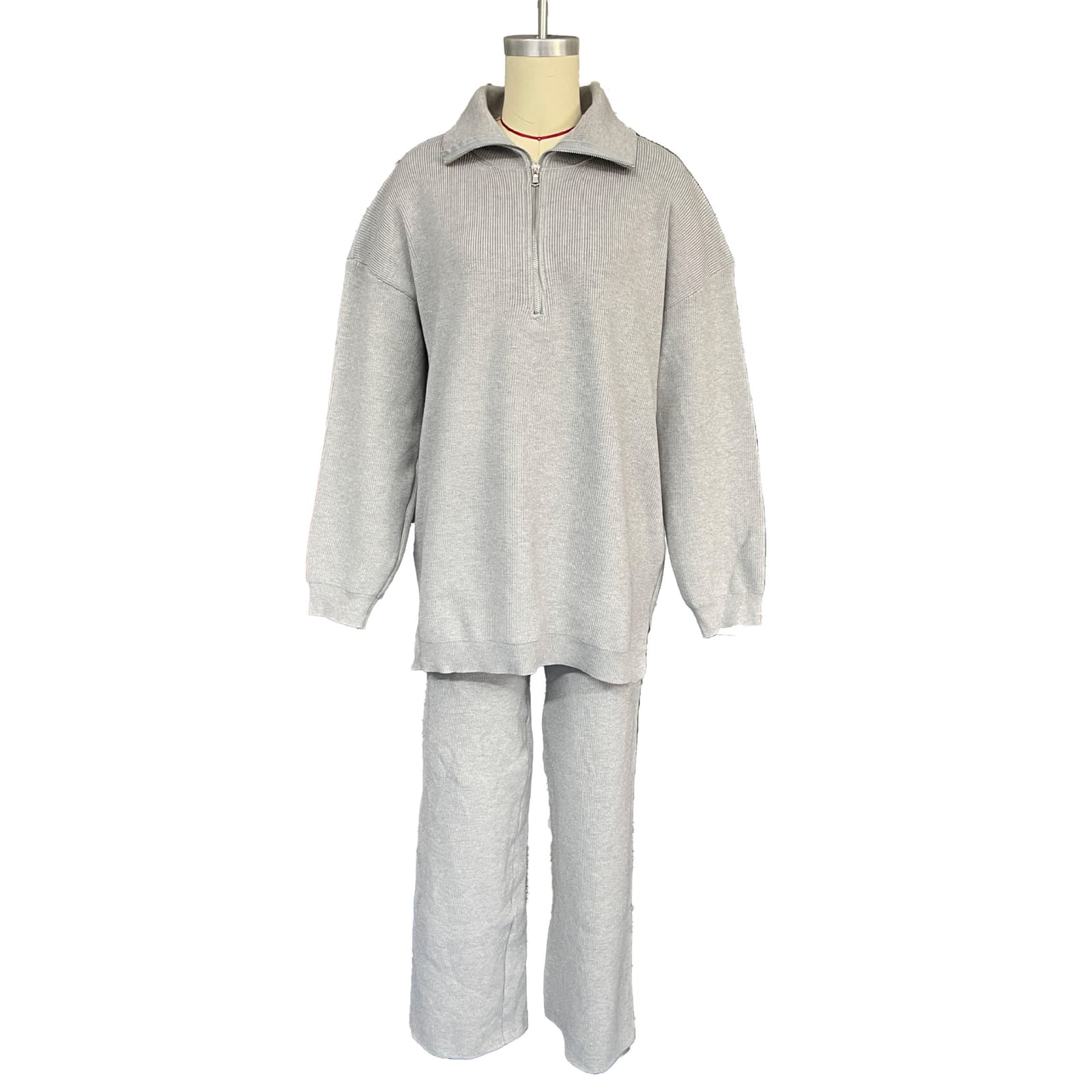 Conjunto de suéter y pantalones rectos para otoño e invierno