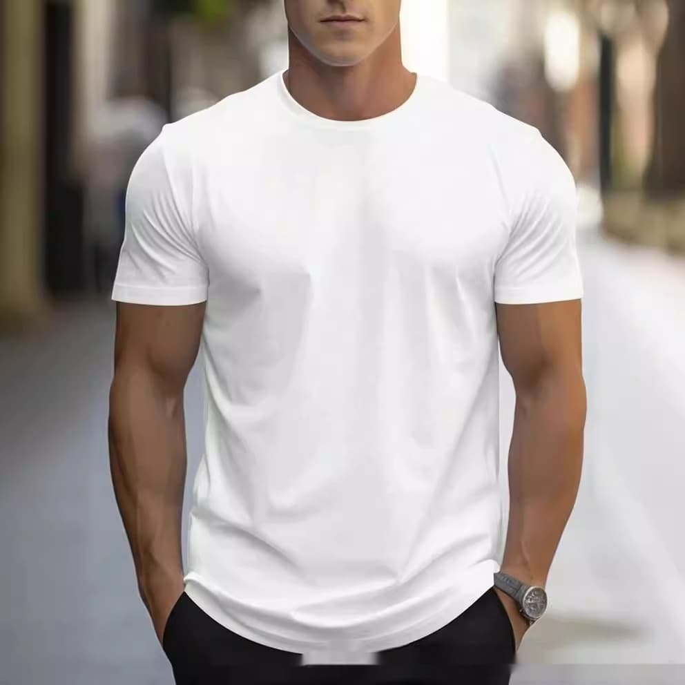 Camiseta retro estampada para hombre