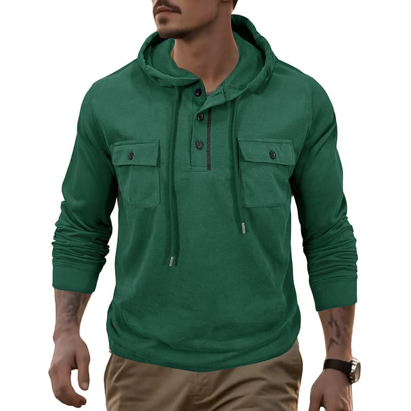 Sudadera deportiva con capucha para hombre