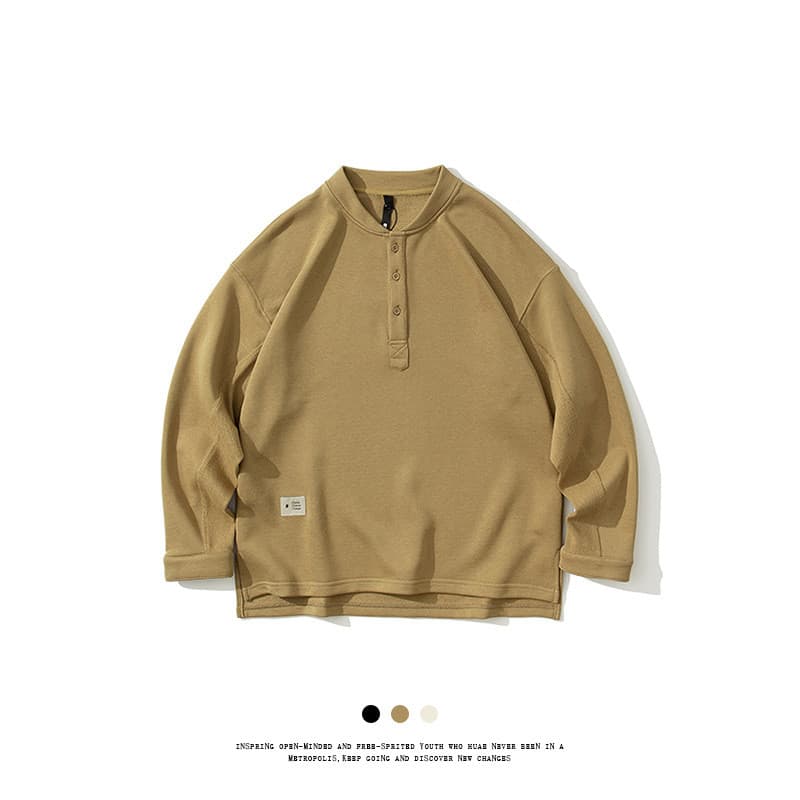 Suéter de algodón holgado para hombre