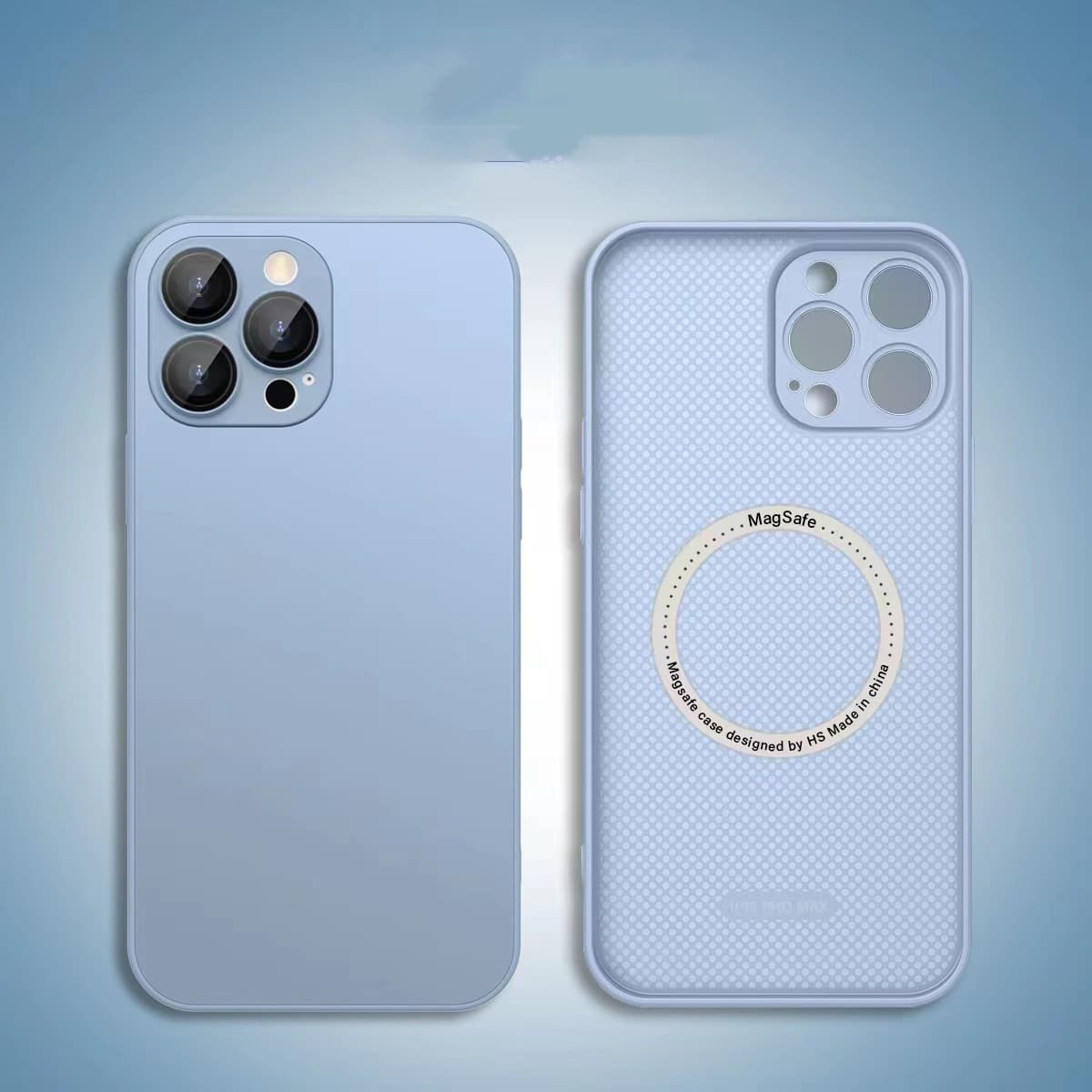 Funda de vidrio templado con imán para iPhone