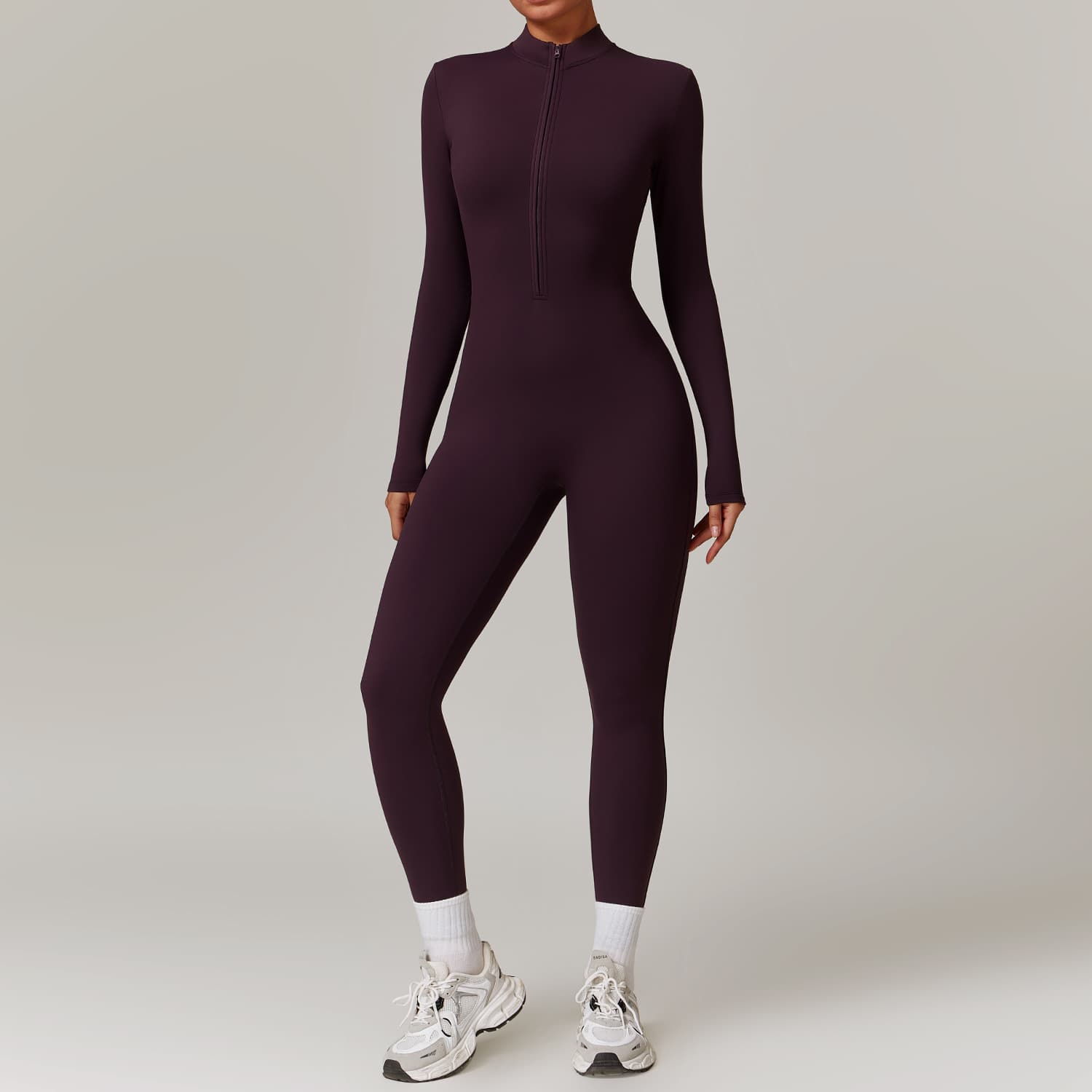 Mono cálido con cremallera para yoga y fitness