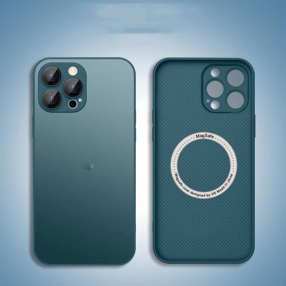 Funda de vidrio templado con imán para iPhone