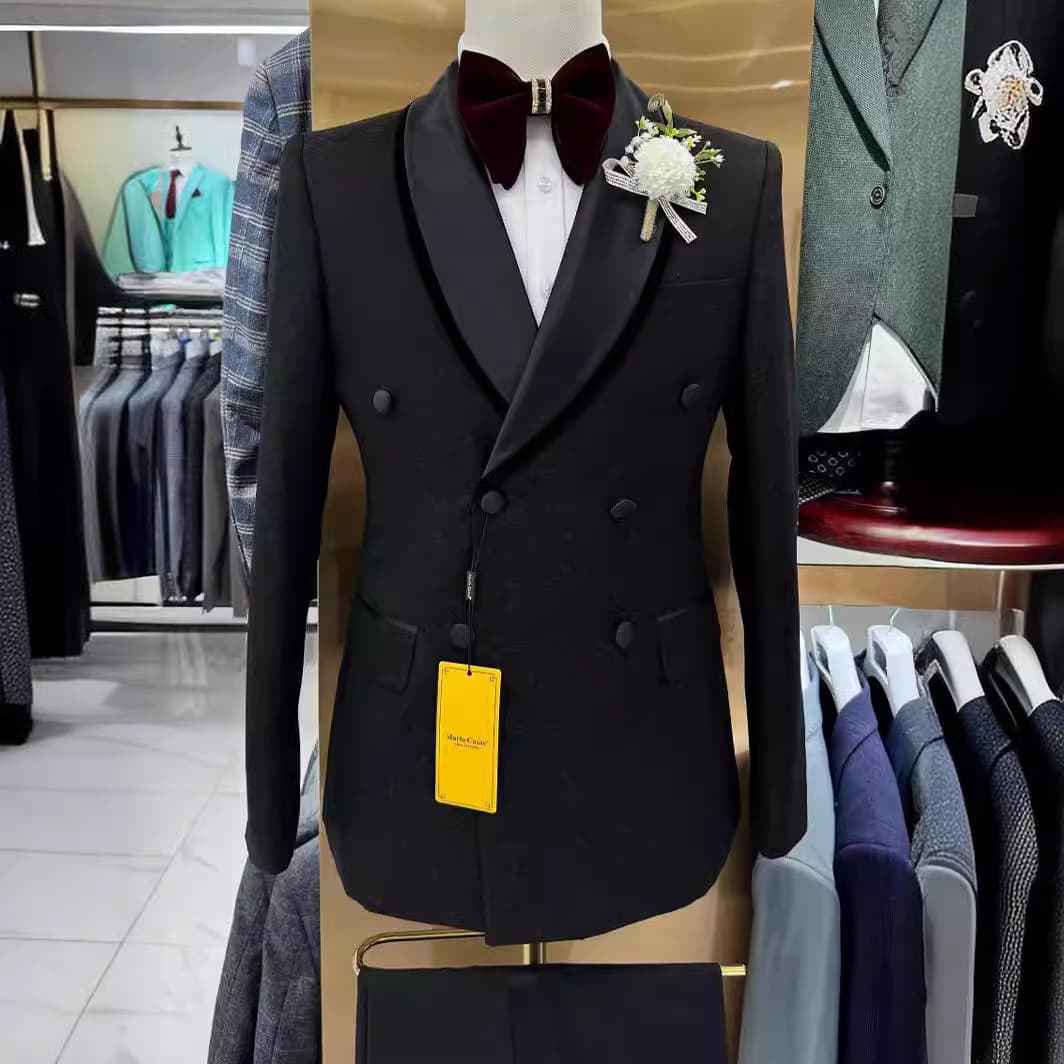 Traje slim de 2 piezas para hombre, elegante para bodas