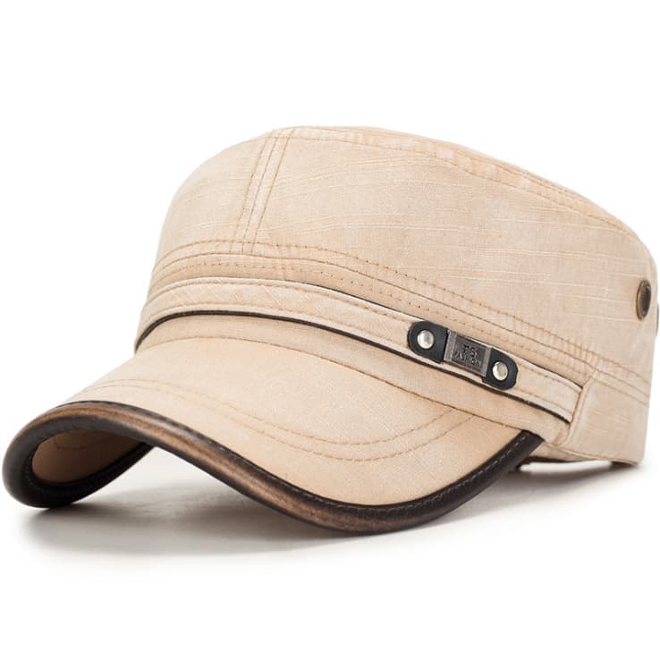 Gorra plana casual de algodón para hombre
