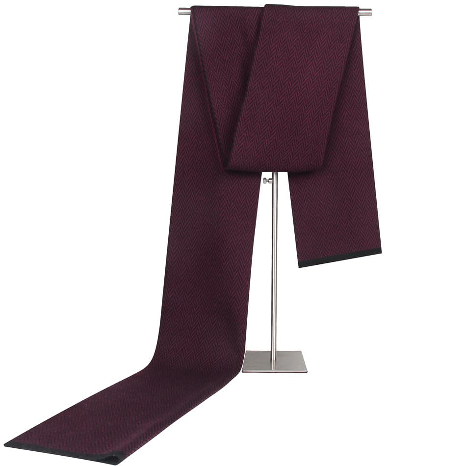 Bufanda de lana para hombre estilo espiga