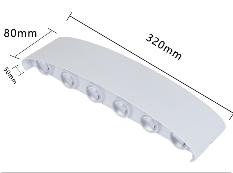 Lámpara de pared impermeable para exterior