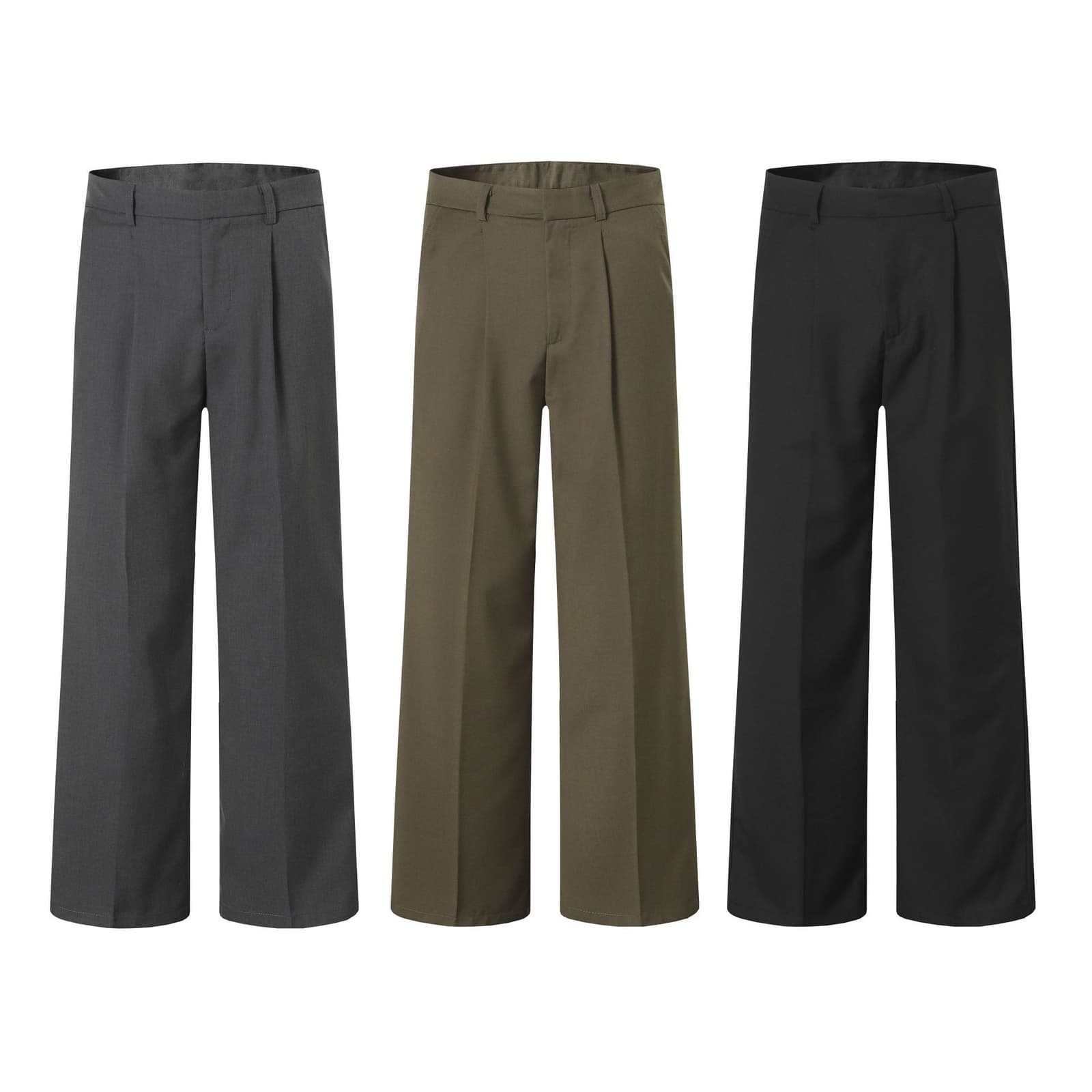 Pantalones casuales holgados de estilo americano retro
