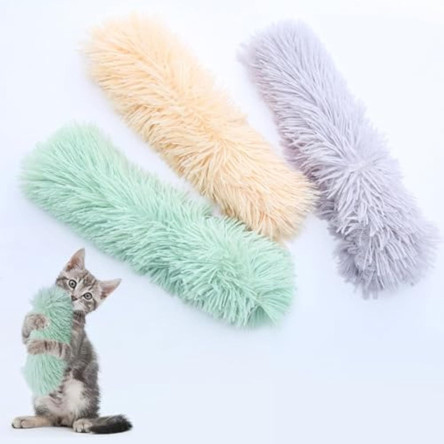 Juguete para gatos con sonido crujiente y hierba gatera natural