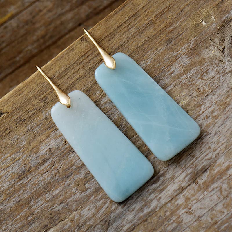 Aretes de colgante geométrico europeo y americano