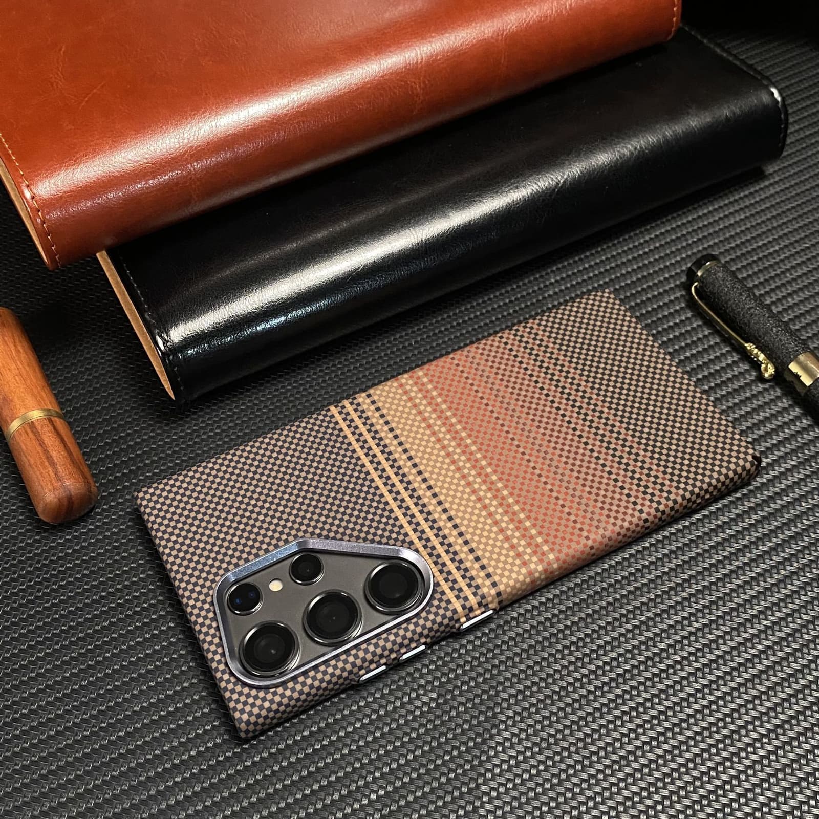 Funda magnética de PC con acabado mate para Samsung