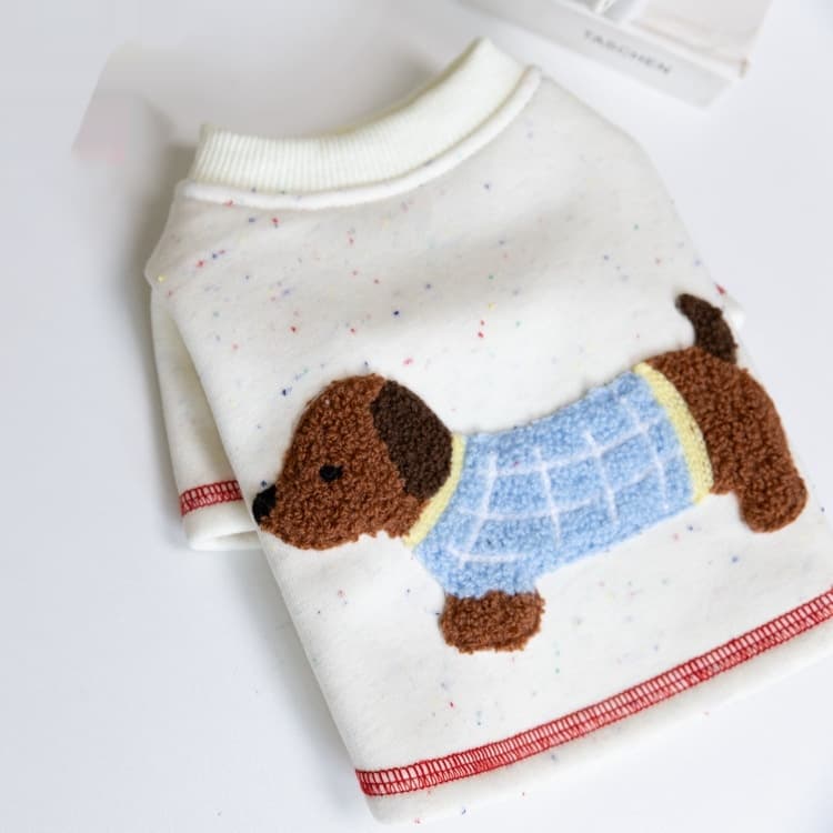 Sudadera con capucha de felpa cepillada para mascotas, cálida