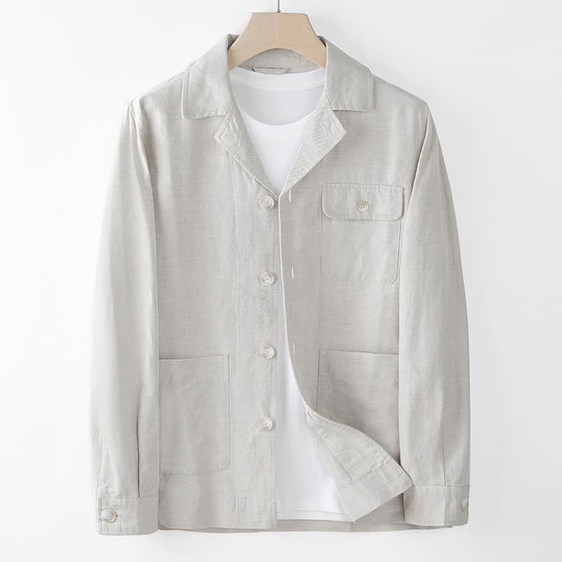 Saco casual de pana para hombre con corte amplio