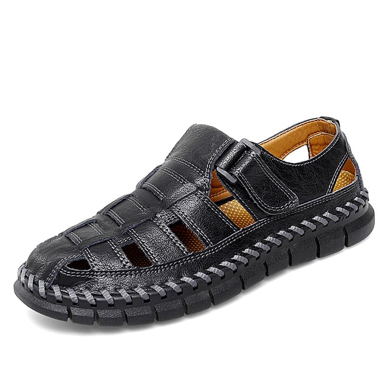 Sandalias de playa para hombre talla grande con diseño calado