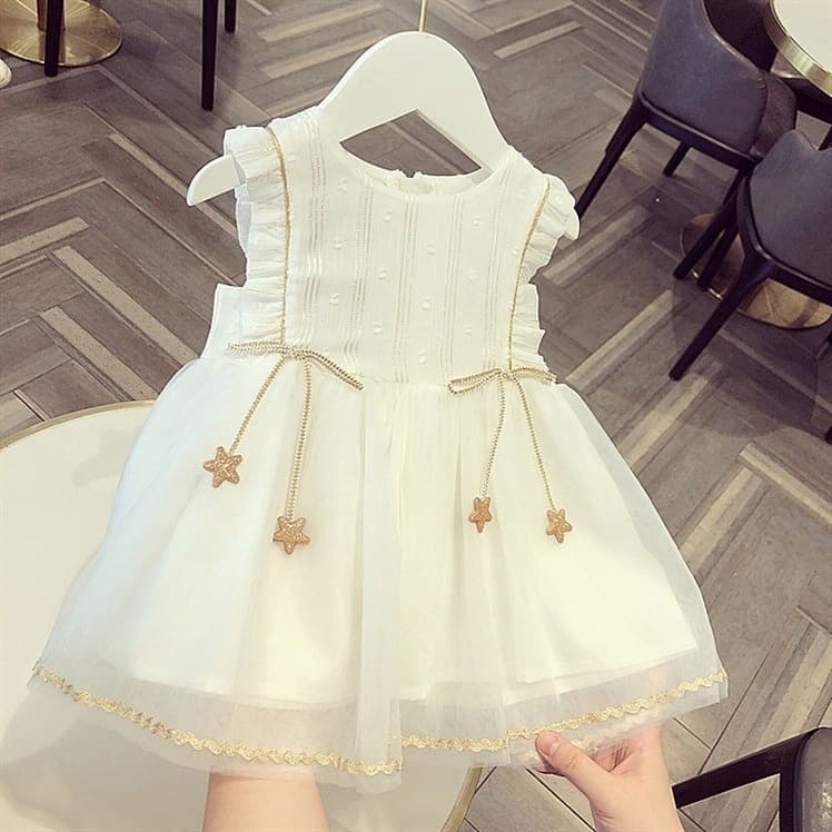 Vestido de tul para bebé estilo princesa de verano
