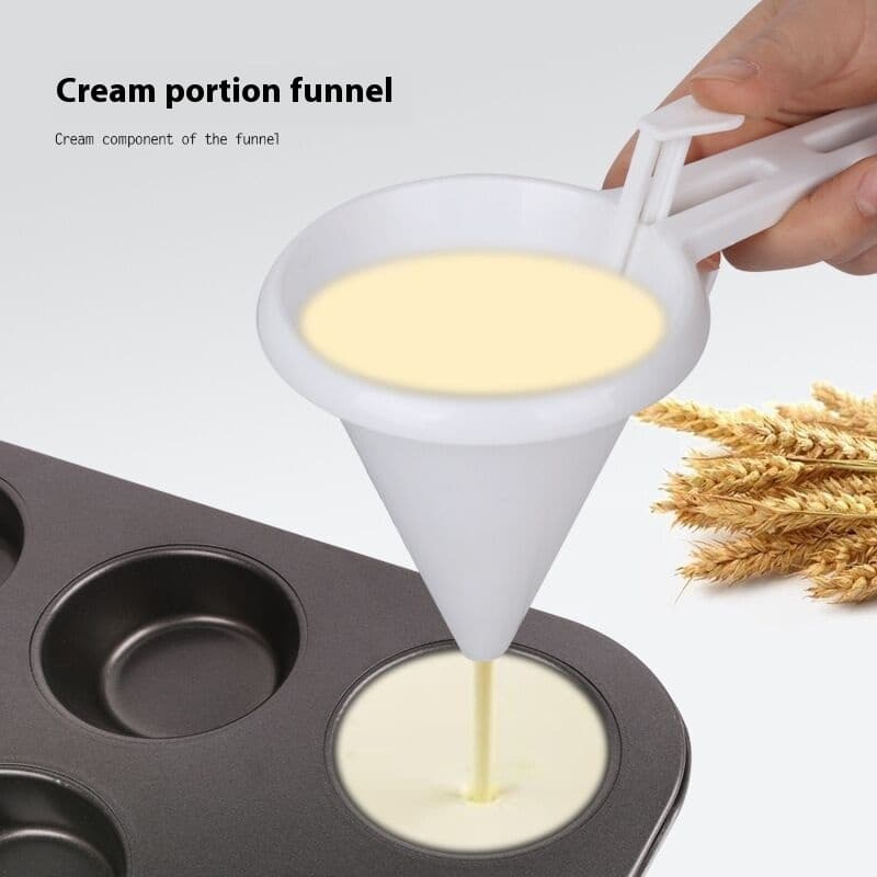 Embudo vertedor para decoración de postres