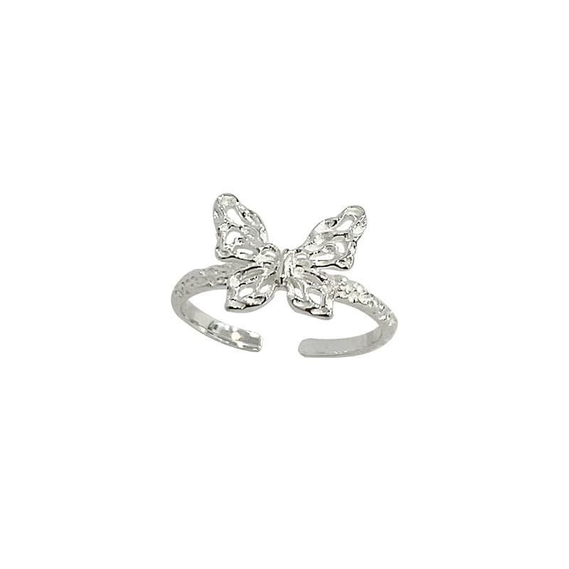 Anillo mariposa de cobre ajustable