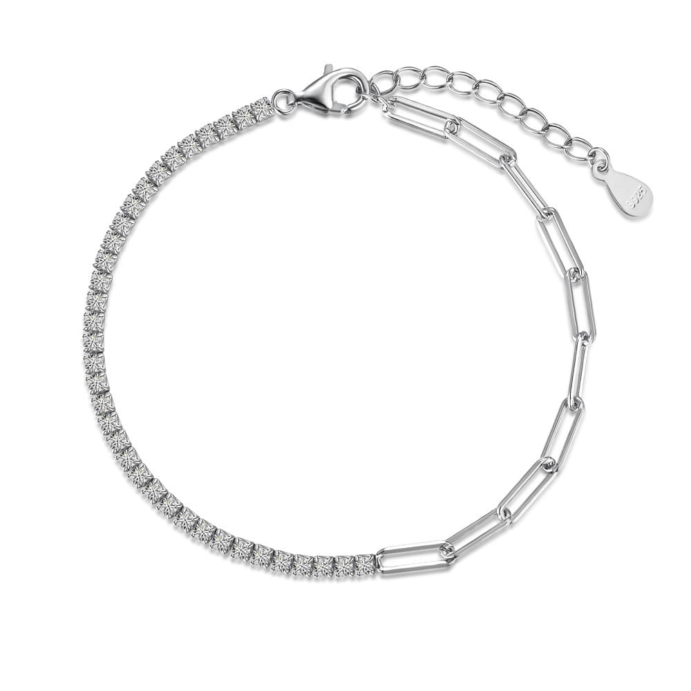 Pulsera tenis con zirconia en plata 925