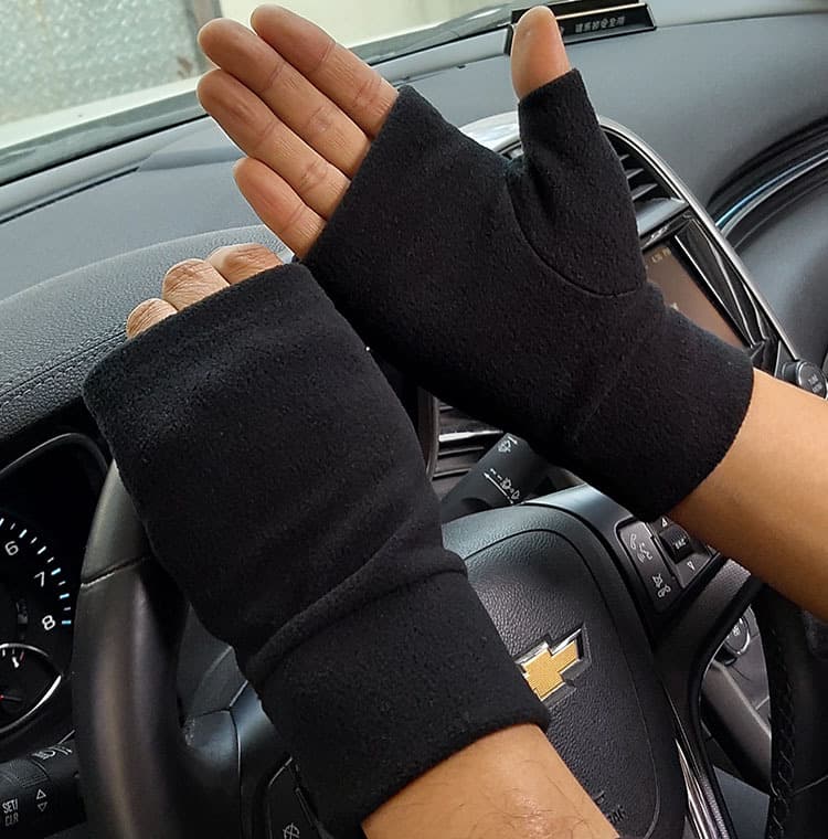 Guantes deportivos sin dedos para invierno