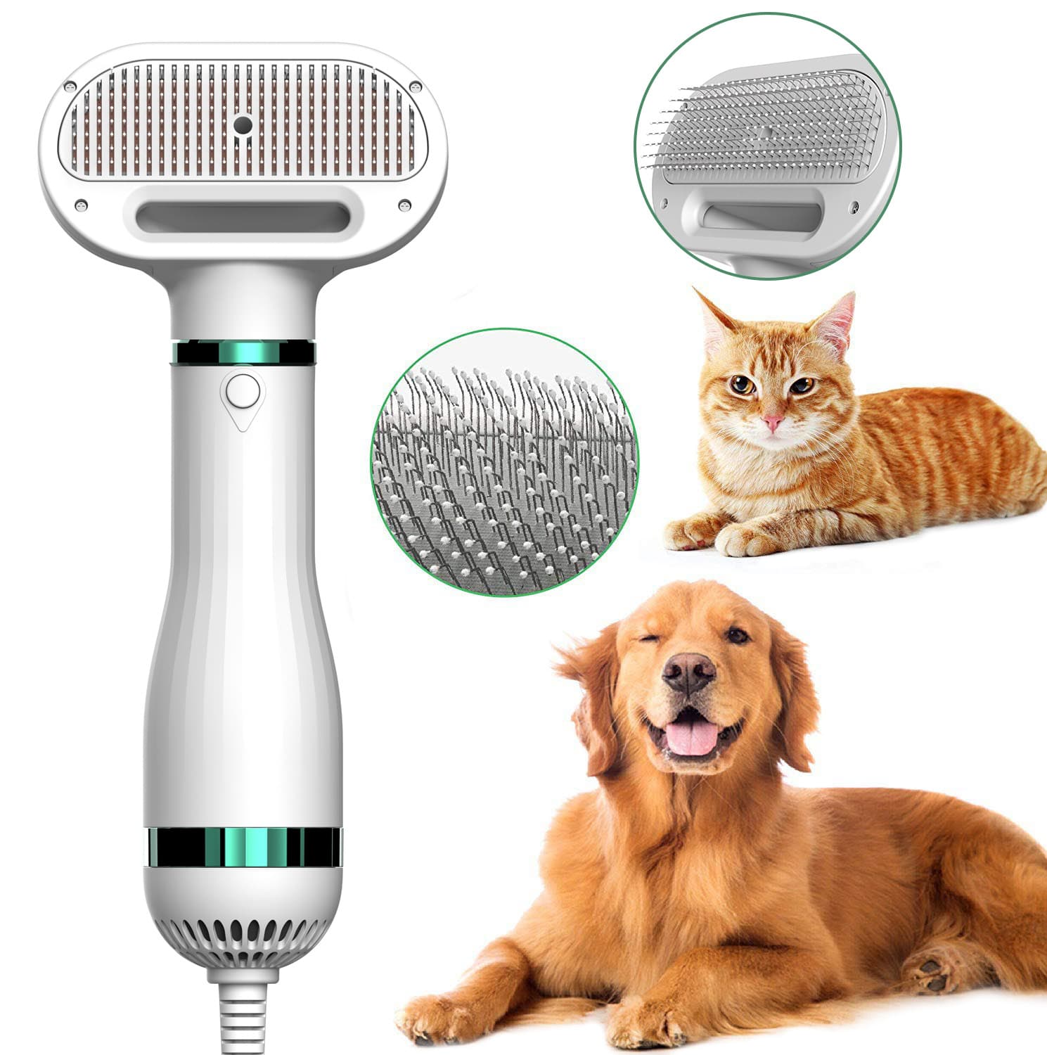 Secador de pelo para mascotas con peine integrado