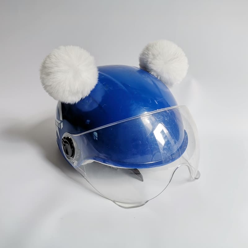 Adornos para casco con orejas tipo pompón para esquí