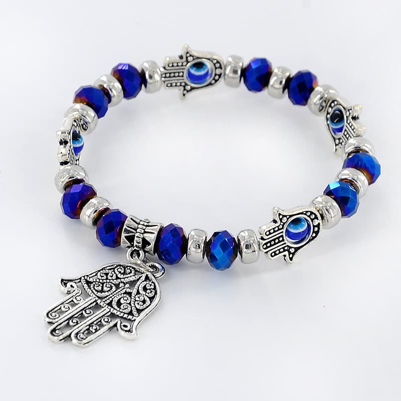 Pulsera de cuentas con ojo de diablo