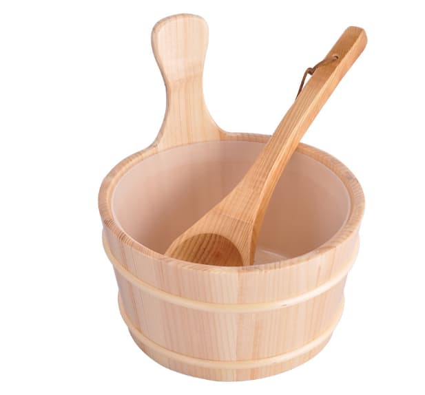 Set de cuchara de madera para sauna