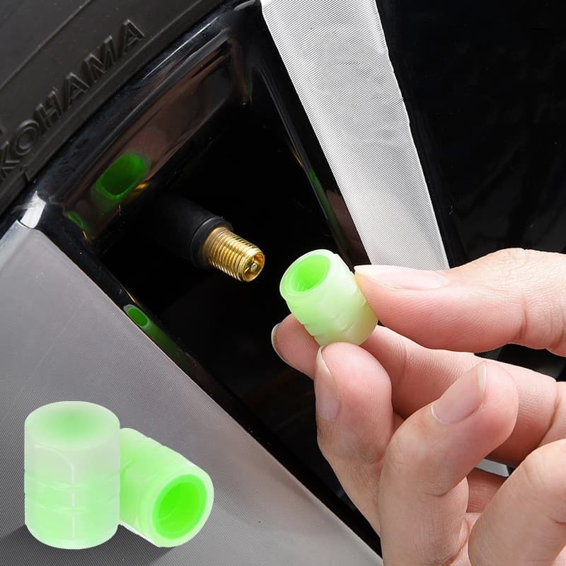 Tapón de válvula luminiscente para auto