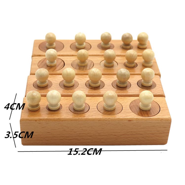 Bloques de construcción educativos montessori para bebés